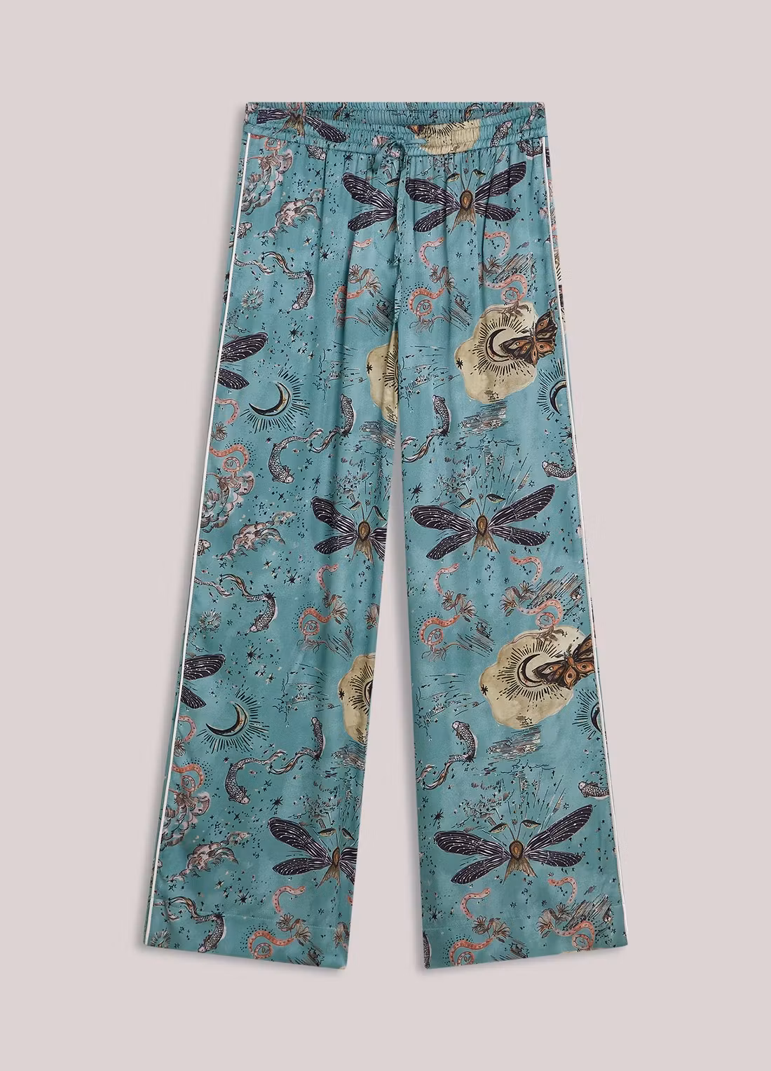 Summum " Trousers Fantasy Print " , Glacier Blue