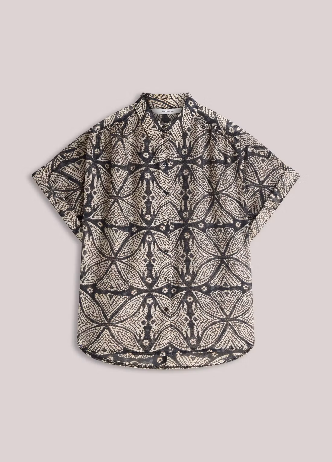 Summum " Blouse Ethnic Print " black