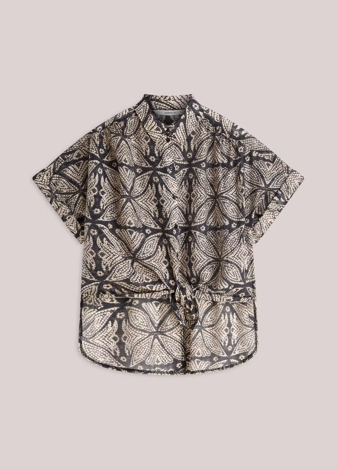 Summum " Blouse Ethnic Print " black