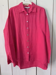 Blueberry linneskjorta , fuchsia