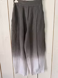 Blueberry linnebyxa barell  " Dip N Dye " , Grå / vit