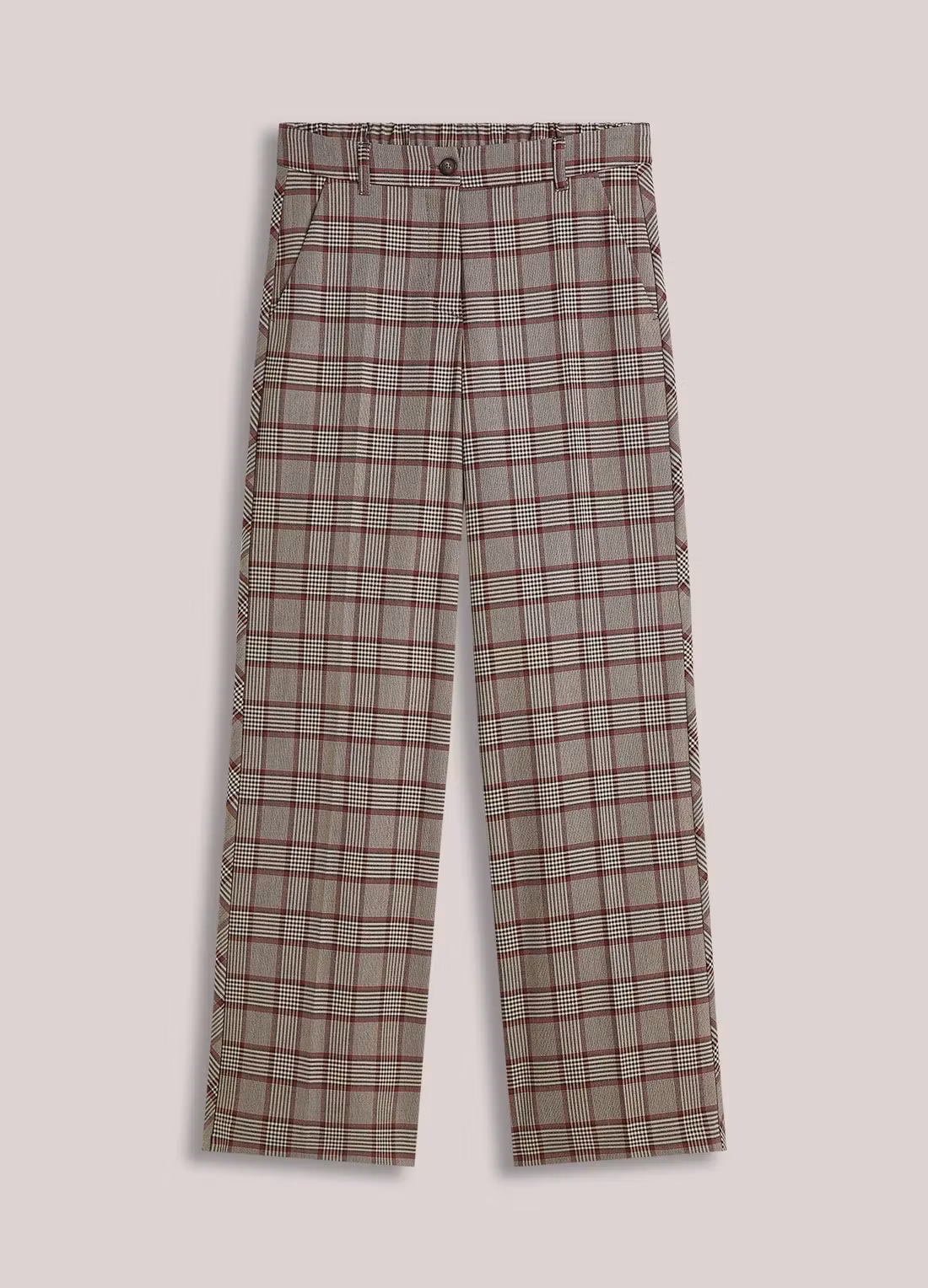 Summum " Trousers Check " , Burgundy