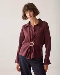 Summum " Blouse Lyocell Blend " , Dark burgundy