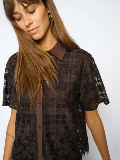 Mos Mosh " Lia checko SS Lace Shirt " , Delicioso