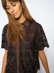 Mos Mosh " Lia checko SS Lace Shirt " , Delicioso
