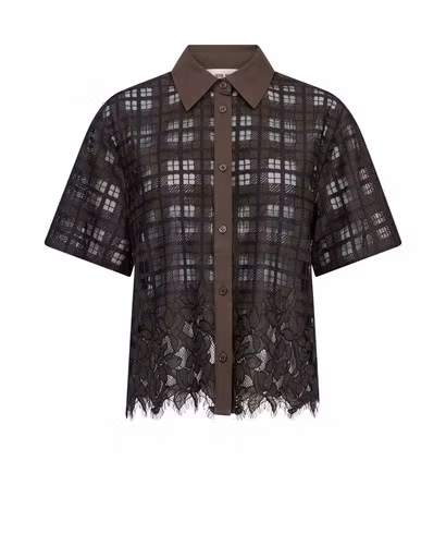 Mos Mosh " Lia checko SS Lace Shirt " , Delicioso