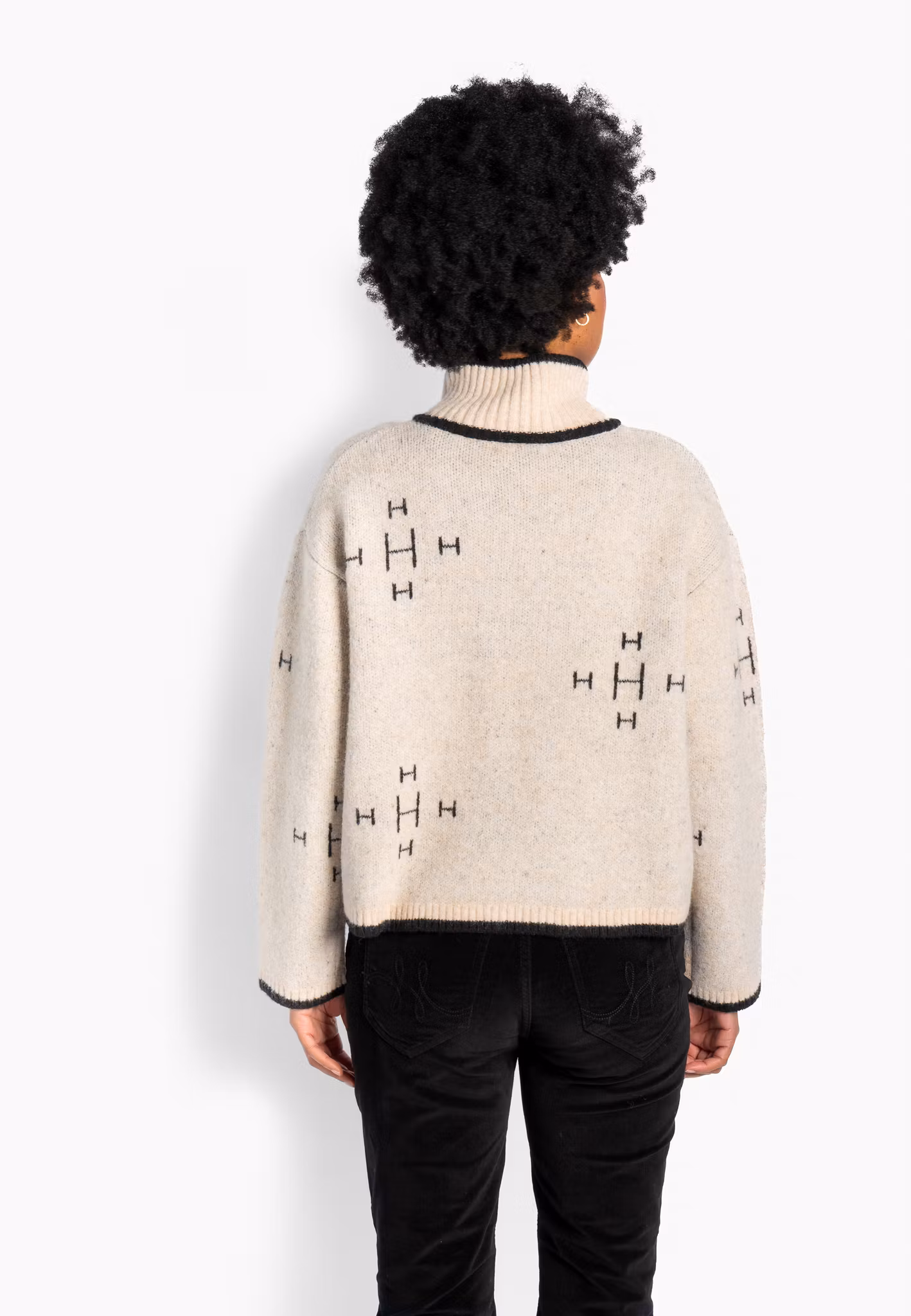HÉST " IBEN Zip Jacket" , Light Beige Melange