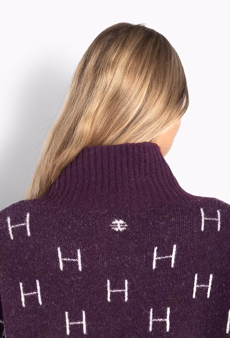 HÉST " Fam sweater" short, Potent Purple