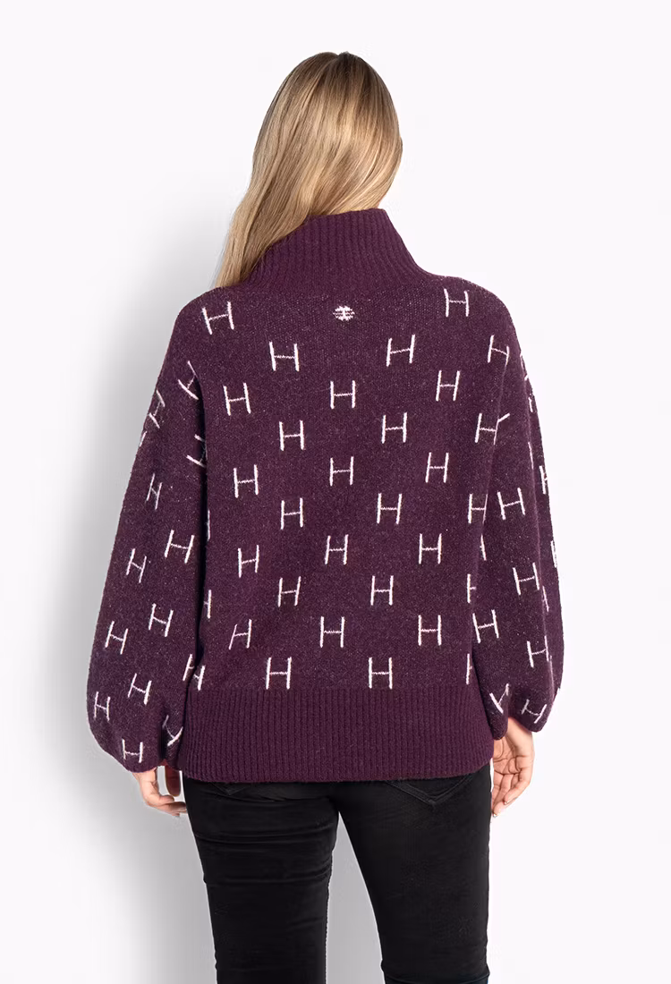 HÉST " Fam sweater" short, Potent Purple