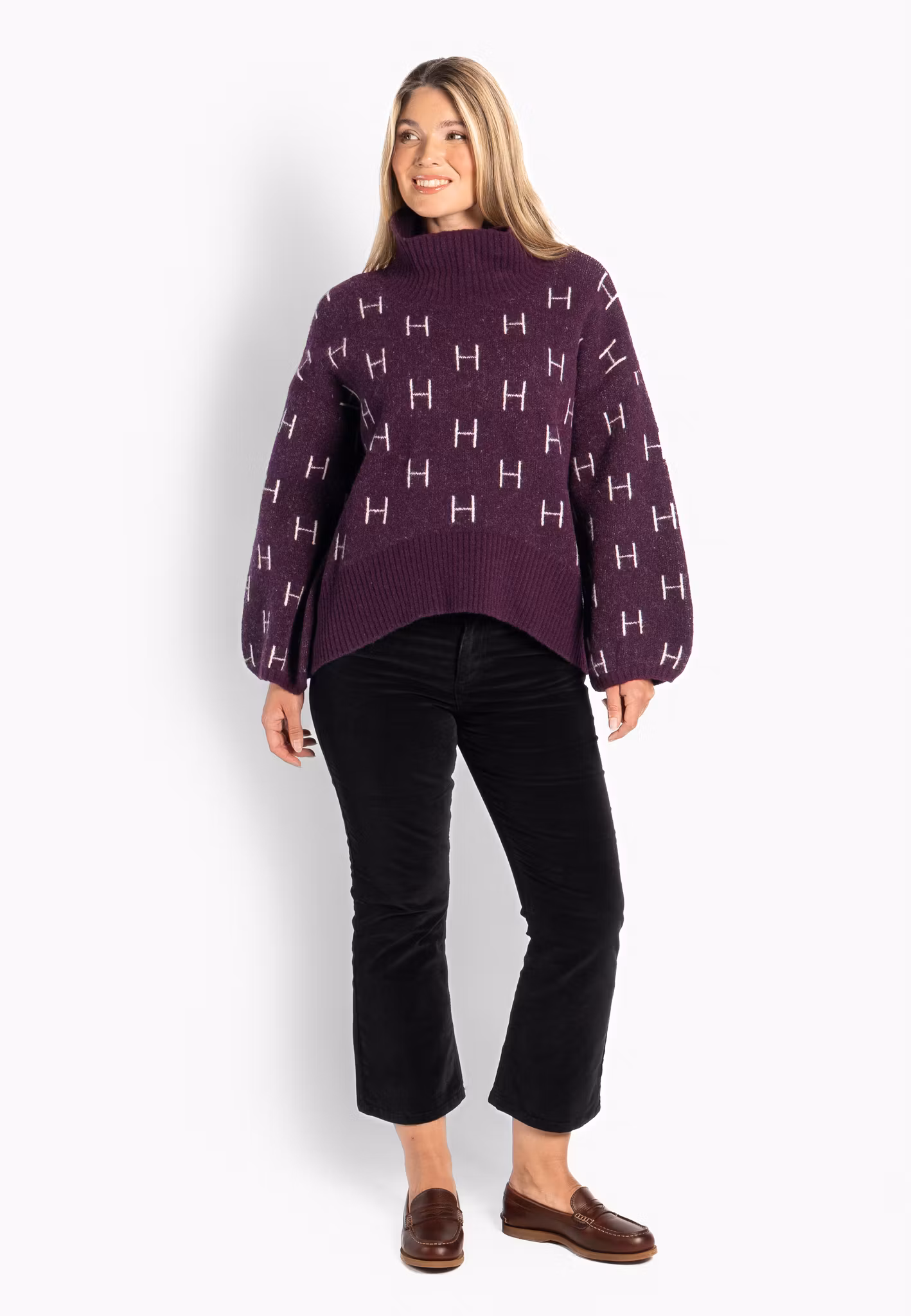 HÉST " Fam sweater" short, Potent Purple