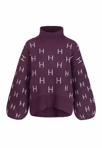 HÉST " Fam sweater" short, Potent Purple