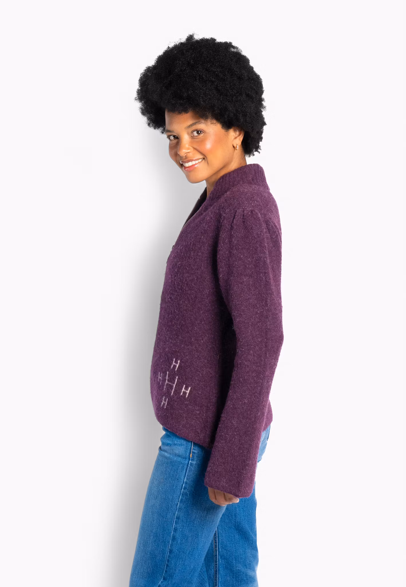 HÉST " Filippa Zip Jacket " , Potent Purple