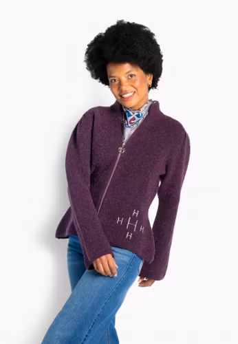 HÉST " Filippa Zip Jacket " , Potent Purple