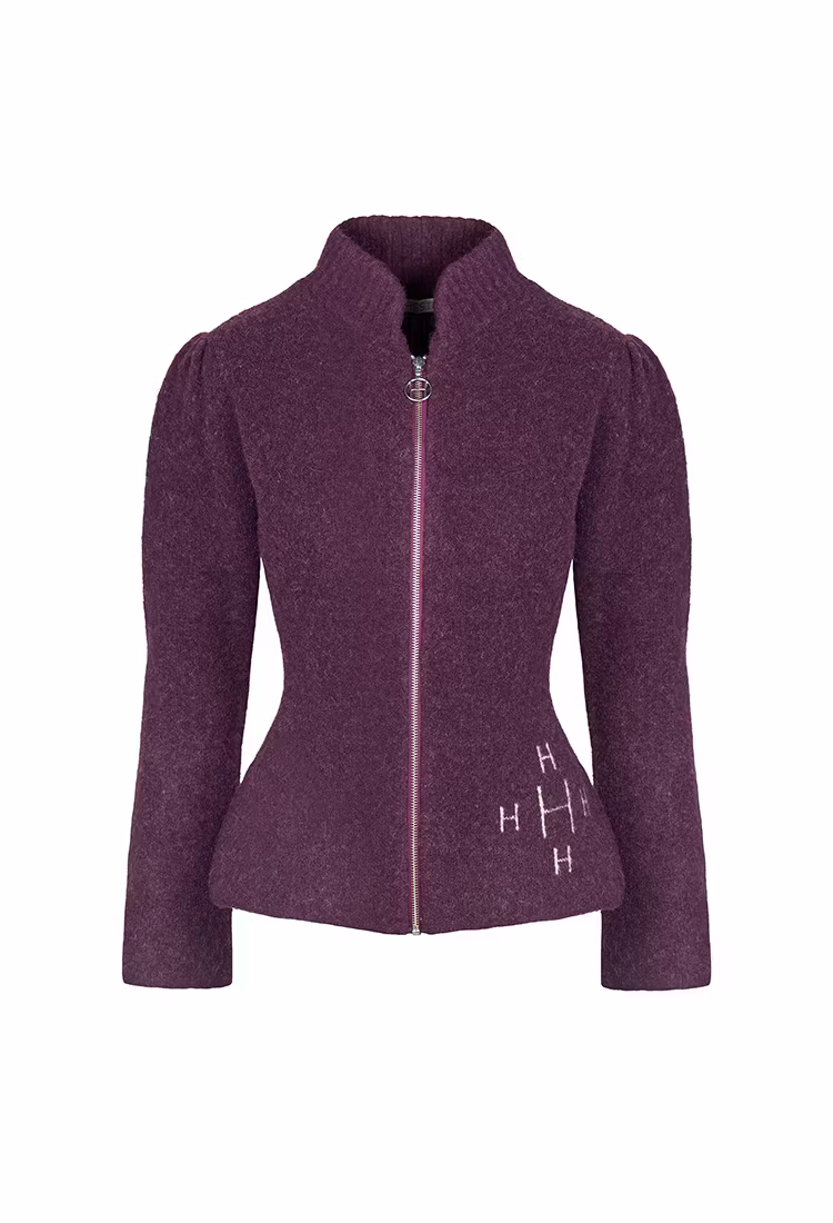 HÉST " Filippa Zip Jacket " , Potent Purple