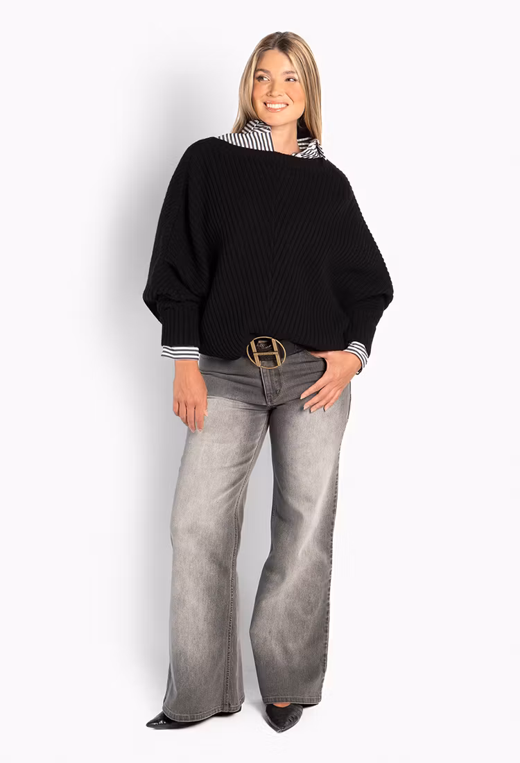 HÉST " Angelina Sweater " , Jet Black