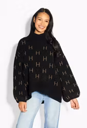 HÉST " Fam sweater" short, Black