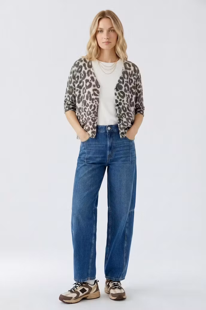 Oui " Jacke Leo " , Stone Taupe