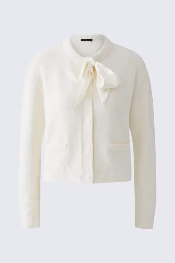 Oui "Knit Jacket " , gardenia
