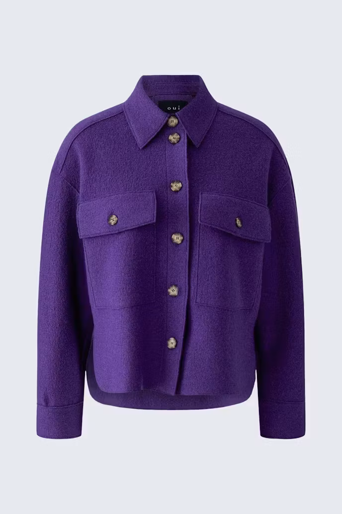Oui " Overshirt " , ultra violett