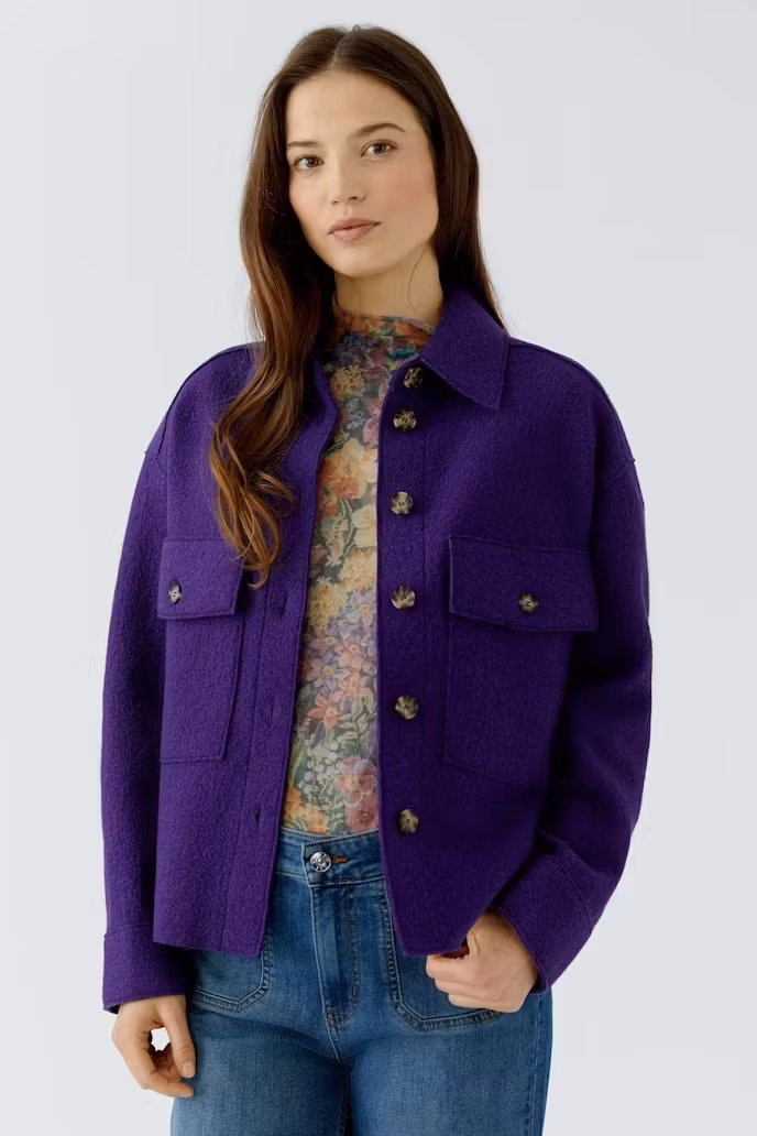 Oui " Overshirt " , ultra violett