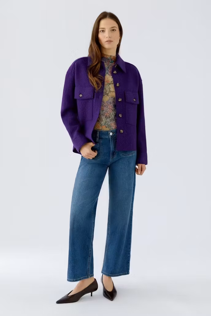 Oui " Overshirt " , ultra violett