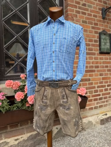 Oktoberfest skjorta " Slim fit " som ingår i paketpris