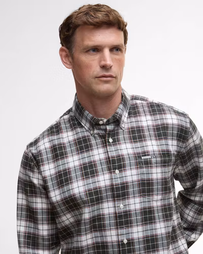 Barbour Telfield Reg Long sleeved shirt " , Olive