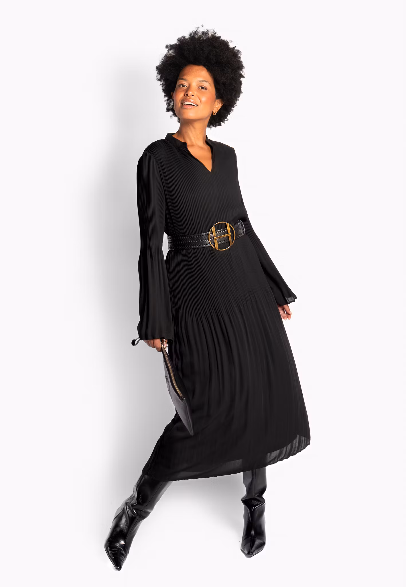 HÉST " Mila Dress" , Jet Black