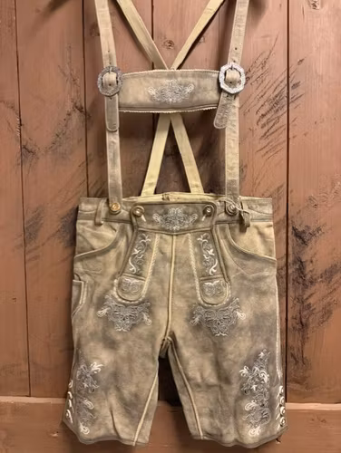 Lederhosen med hängsle "Paketpris"