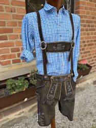 Oktoberfest skjorta som ingår i PAKETPRIS , blårutig