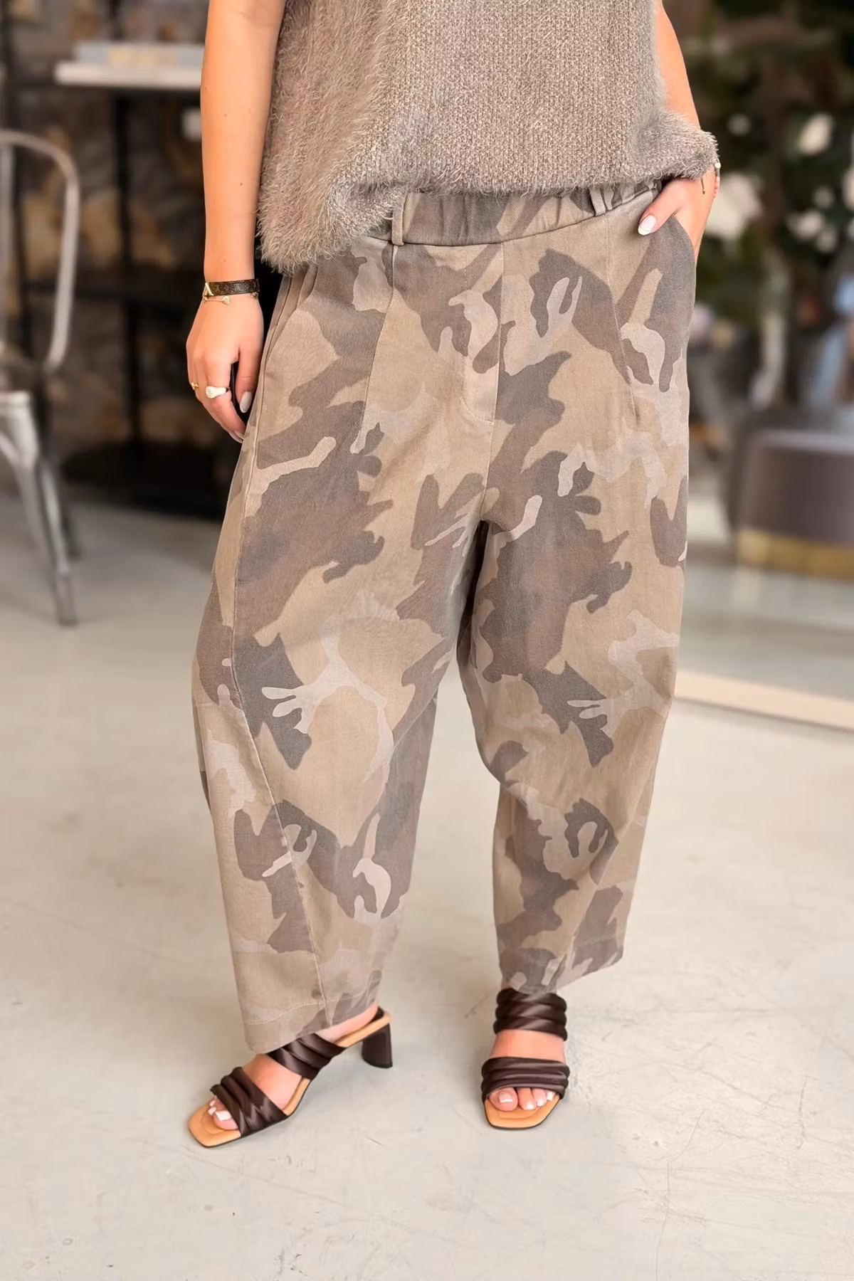 Mdc " Beryl Pants" , Beige Camo