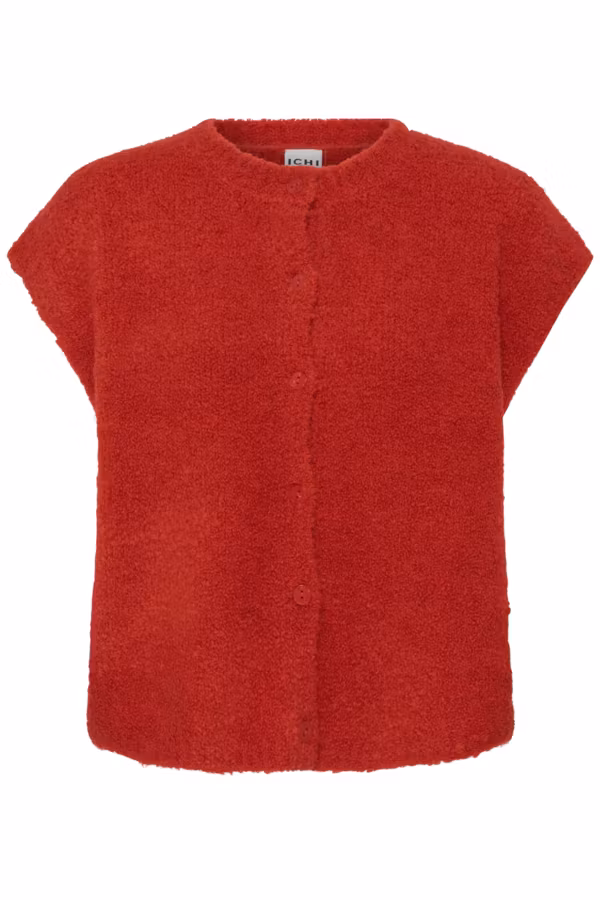 ICHI " Sarisa Waistcoat" , röd