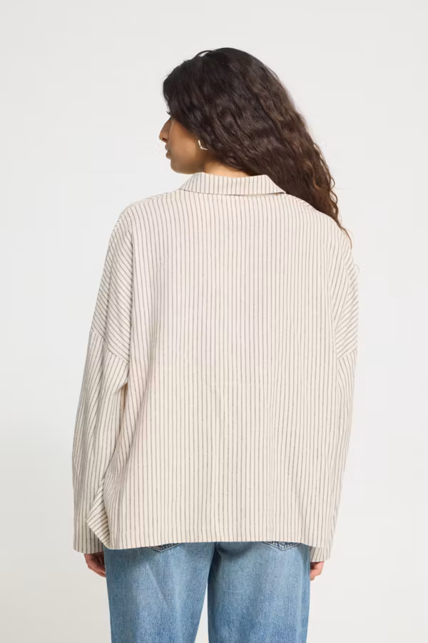 ICHI " Tamanna SH3 " , Birch / Coffee bean stripe
