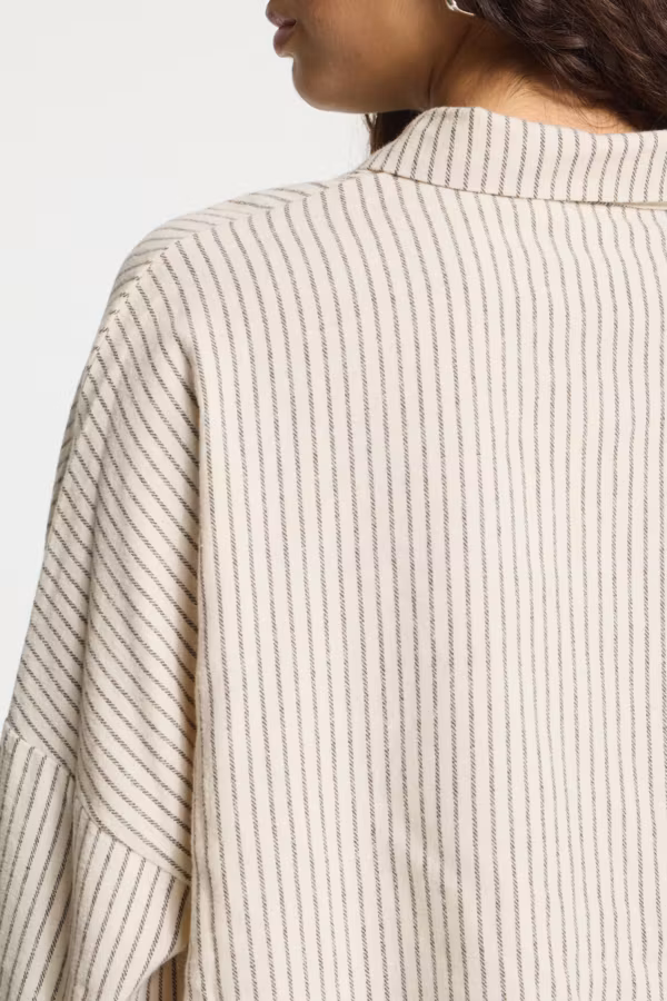 ICHI " Tamanna SH3 " , Birch / Coffee bean stripe