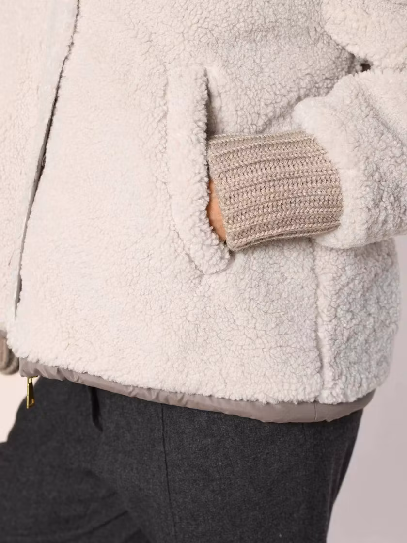 White Label " Teddyjacka" , Creme