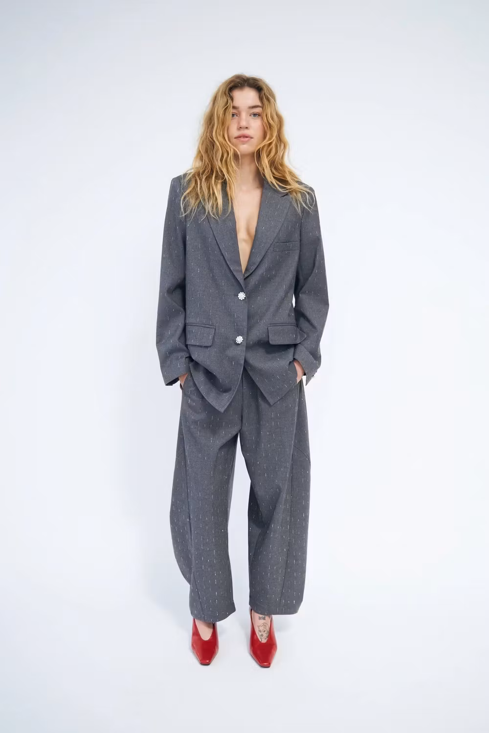 cras "Dianacras" Blazer , Grey melange
