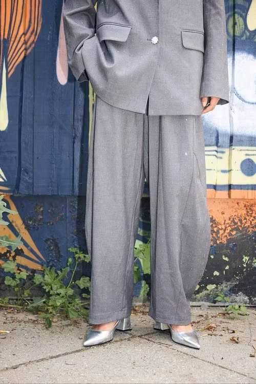 cras " Richaras Pants " , Grey Melange