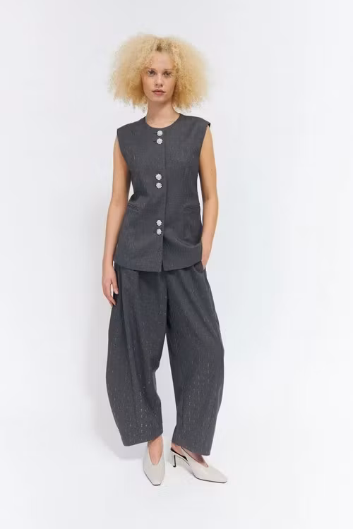 cras " Richaras waistcoat " , Grey melange