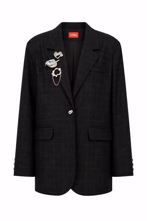 cras " Aishacras Blazer" , Dark grey check
