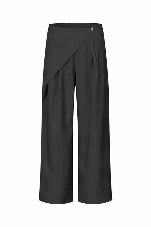 cras " Aishacras Pants " , Dark grey check