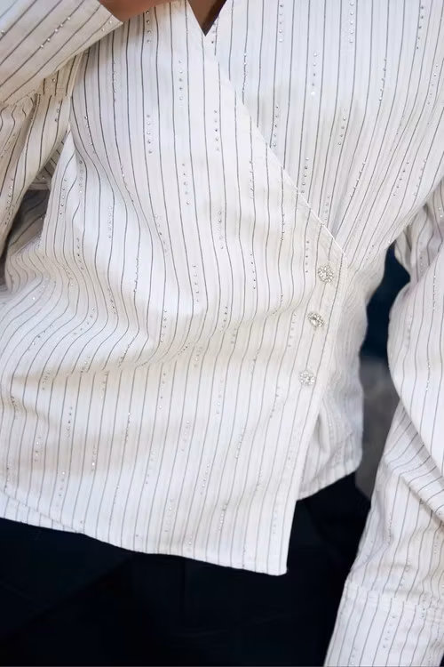 cras "Esmecras Shirt " , white stripe sparkle