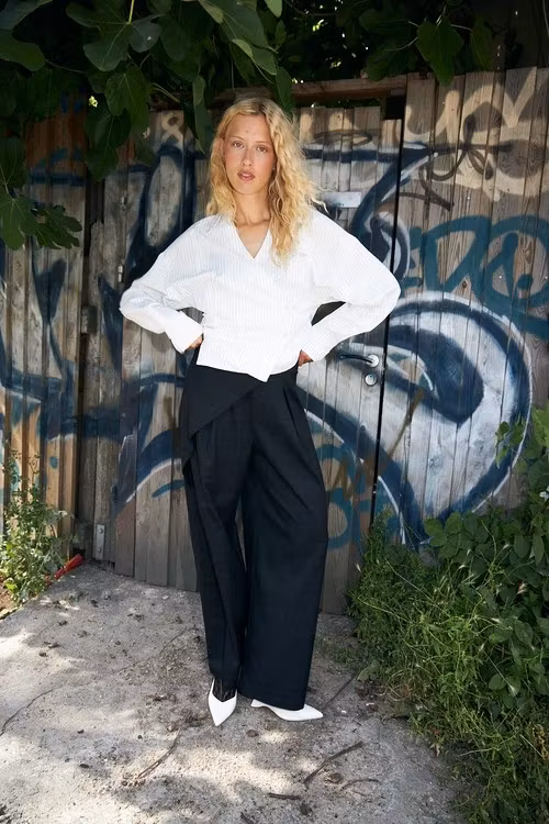 cras "Esmecras Shirt " , white stripe sparkle