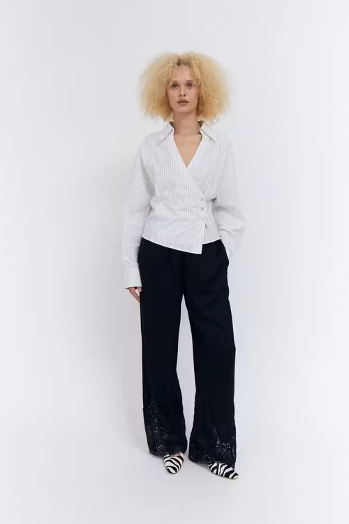 cras "Esmecras Shirt " , white stripe sparkle
