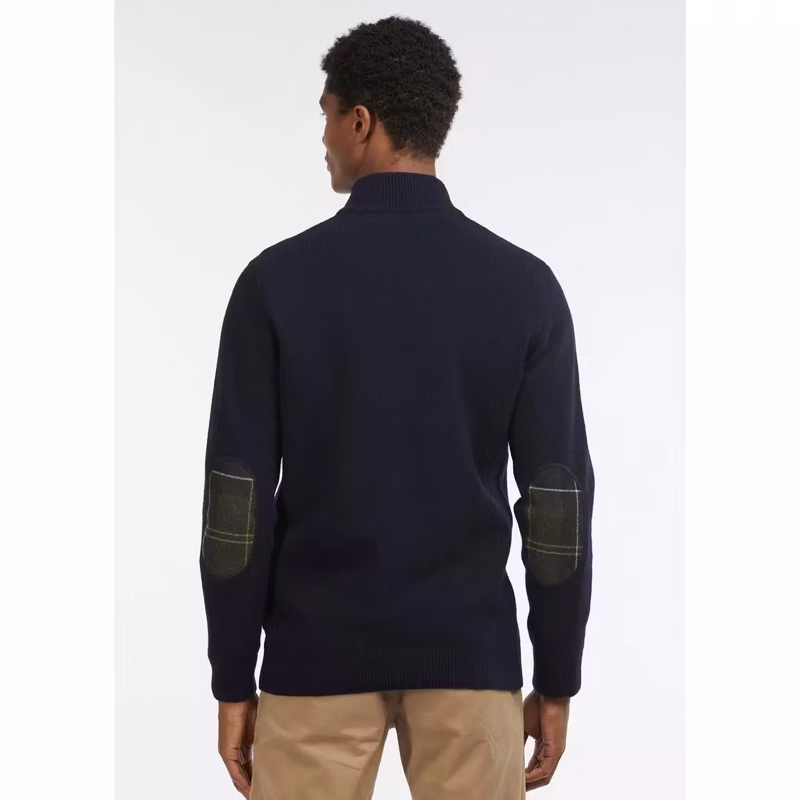 Barbour half zip " Holden " med patches , Navy