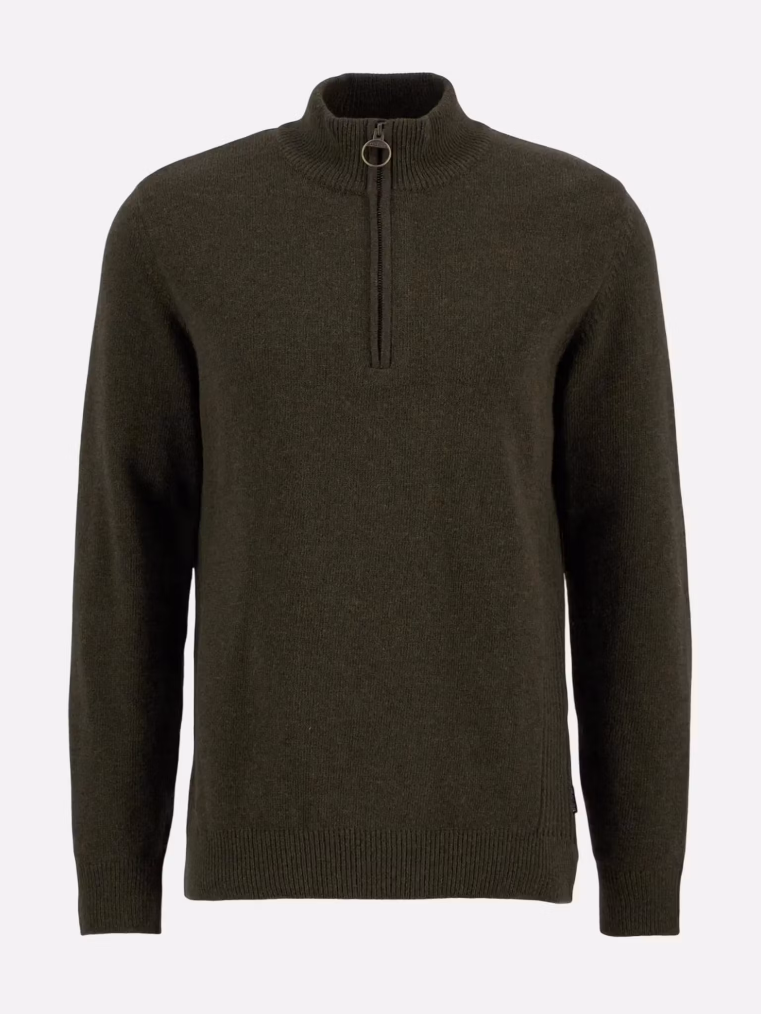 Barbour half zip " Holden " med patches , Oliv