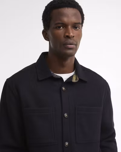 Barbour " Marltown Overshirt " , Navy Marl