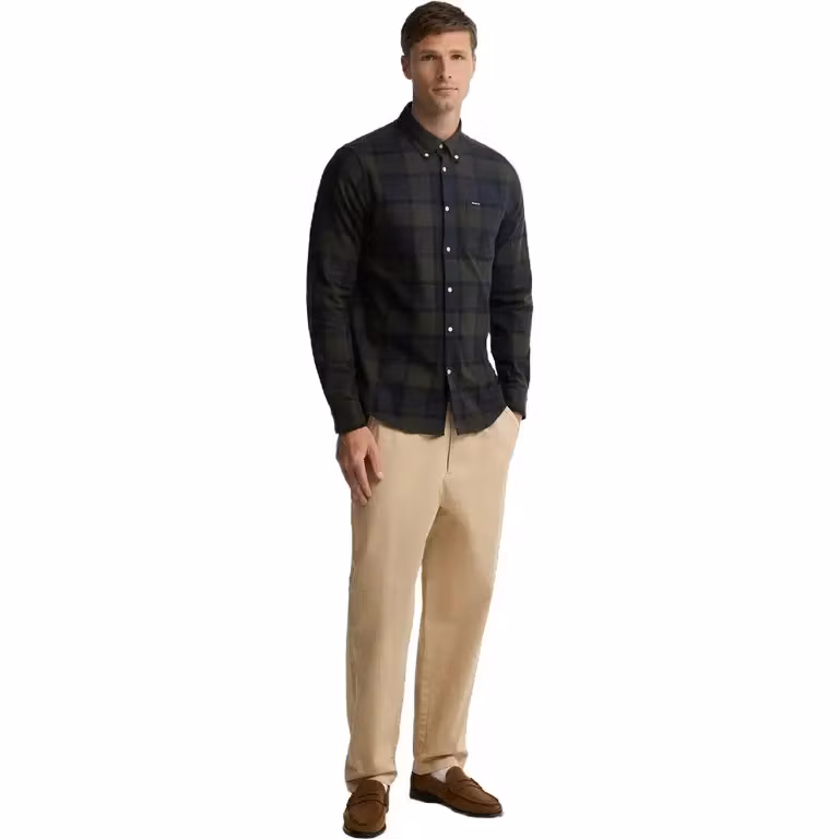 Barbour " Fortrose Tailored Tartan Shirt " , shadow classic tartan