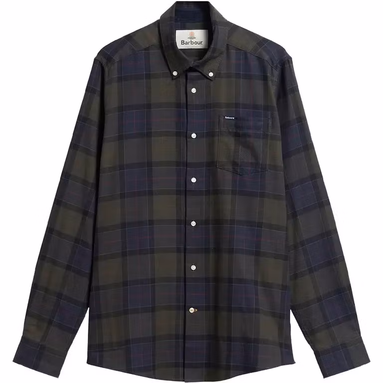 Barbour " Fortrose Tailored Tartan Shirt " , shadow classic tartan