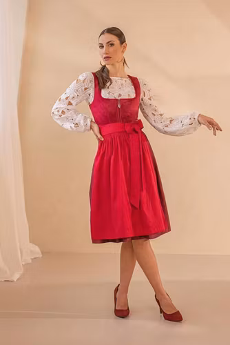MarJo" Chamerau " Dirndl blus , off white