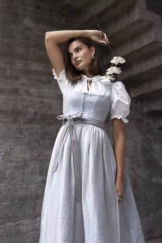 MarJo " Jasminara " dirndl blus puffärm , off white